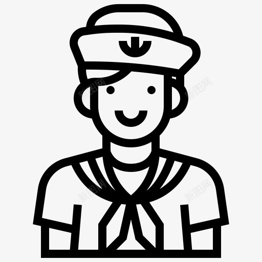 水手阿凡达海军图标svg_新图网 https://ixintu.com 水手 海军 海盗元素线 航海 阿凡达