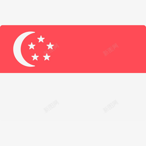新加坡国际旗帜长方形图标svg_新图网 https://ixintu.com 国际旗帜 新加坡 长方形