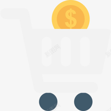 购物车购物和商业9平图标图标