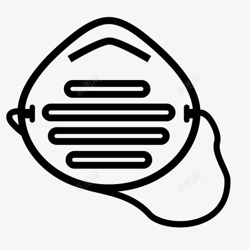 防尘面具呼吸面罩图标svg_新图网 https://ixintu.com 呼吸 呼吸器 流感 病假面具 防尘面具 面罩