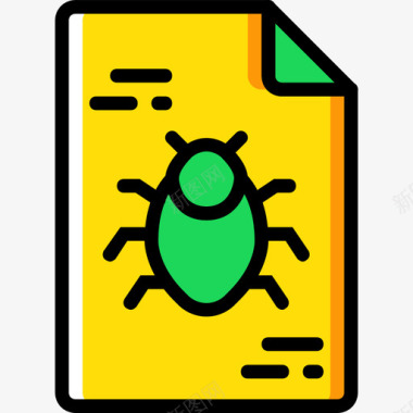 文件安全8号黄色图标图标