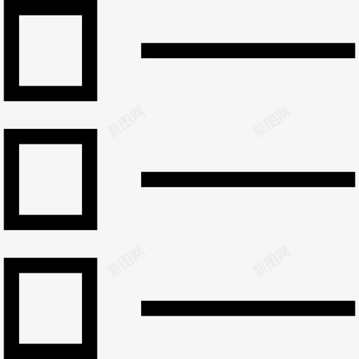 列表生产率图标集线性svg_新图网 https://ixintu.com 列表 生产率图标集 线性