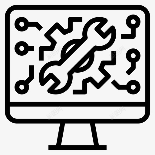 信息技术计算机技术人员图标svg_新图网 https://ixintu.com 信息技术 技术人员 管理 计算机