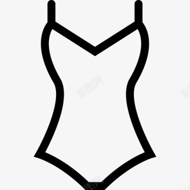 泳装衣服8件直线型图标图标