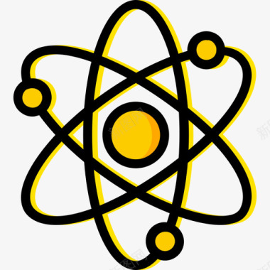 原子科学9黄色图标图标