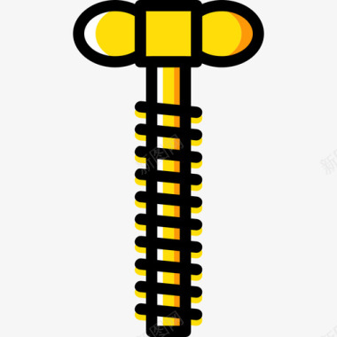 螺钉结构8黄色图标图标