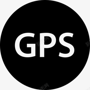 Gps导航和Gps标志填充图标图标