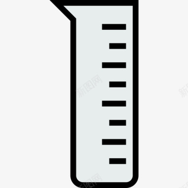 容量瓶科学3线性颜色图标图标