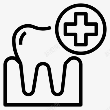 牙科治疗医疗图标图标