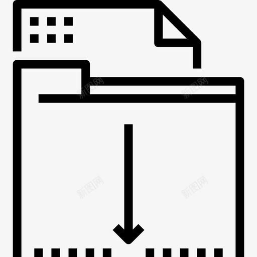 商业和技术收集线性图标svg_新图网 https://ixintu.com 下载 商业和技术收集 线性