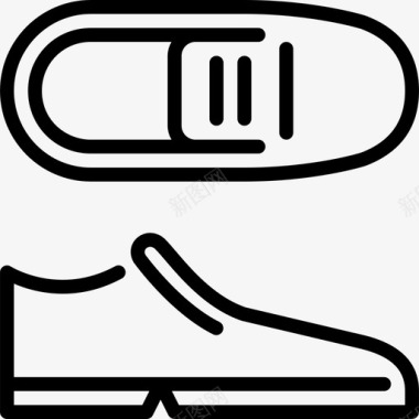鞋子衣服2直线型图标图标