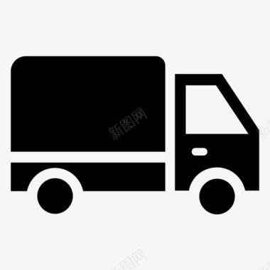 运输货车送货货车货运卡车图标图标