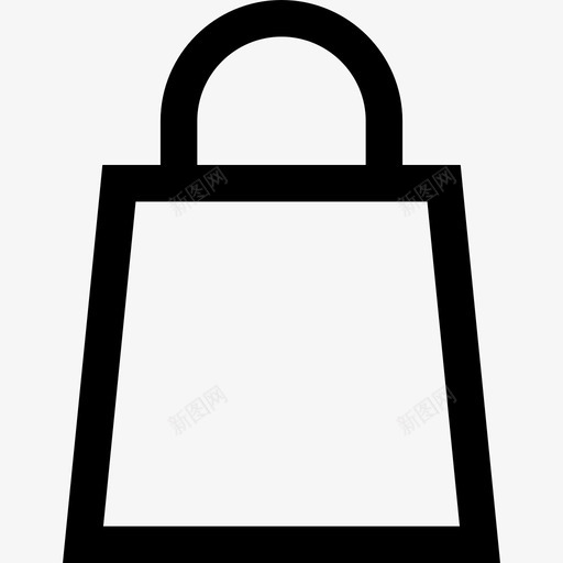 购物袋黑色星期五9直线型图标svg_新图网 https://ixintu.com 直线型 购物袋 黑色星期五9
