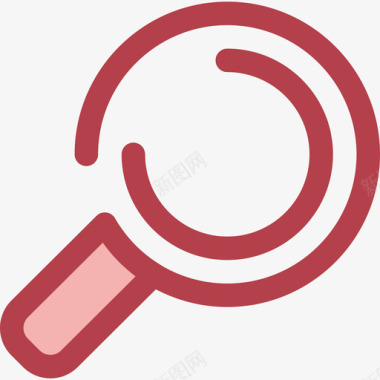 搜索网络按钮3红色图标图标