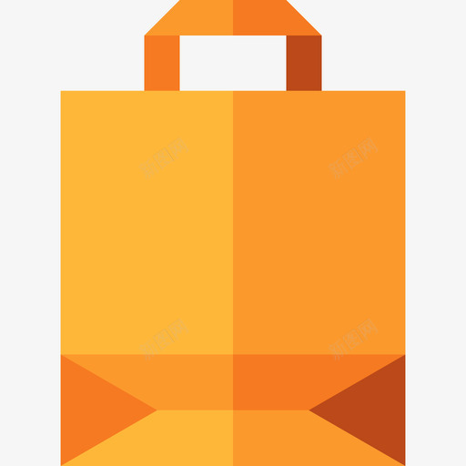 购物袋商务和办公系列扁平图标svg_新图网 https://ixintu.com 商务和办公系列 扁平 购物袋