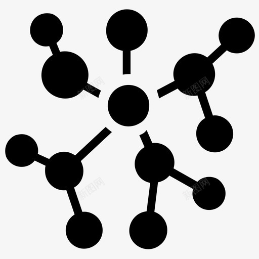 网络拓扑网络连接网络基础设施图标svg_新图网 https://ixintu.com 人工智能字形图标 网络基础设施 网络拓扑 网络结构 网络连接