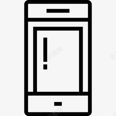 智能手机网页9线性图标图标