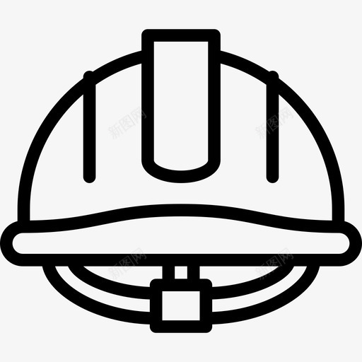 钢盔建筑和建筑线性图标svg_新图网 https://ixintu.com 建筑和建筑 线性 钢盔