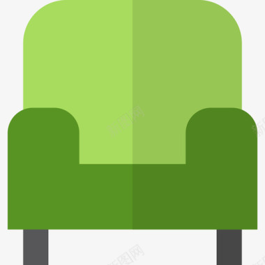 扶手椅家具11扁平图标图标