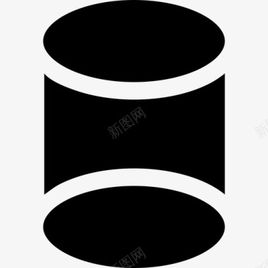 圆柱数学符号5填充图标图标