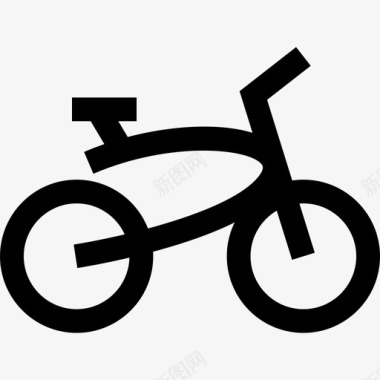 自行车户外度假直线型图标图标
