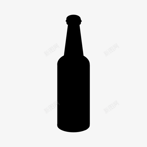 瓶子啤酒饮料图标svg_新图网 https://ixintu.com 啤酒 水 瓶子 葡萄酒 饮料
