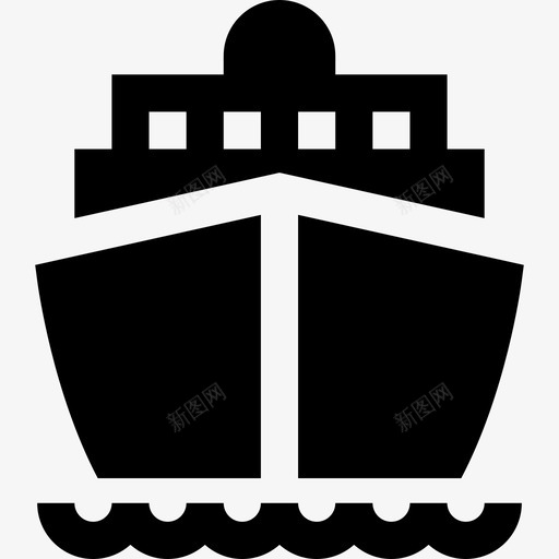 船冒险和旅行收藏已填充图标svg_新图网 https://ixintu.com 冒险和旅行收藏 已填充 船