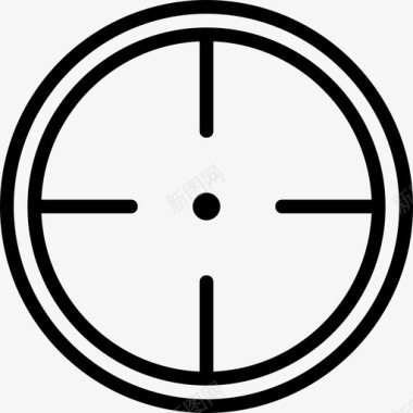 目标陆军徽章2直线图标图标