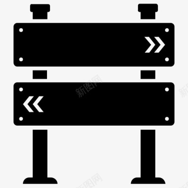 道路标志信息标志道路标志和交叉口标志符号图标图标