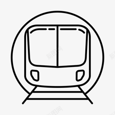 火车铁路高速列车图标图标