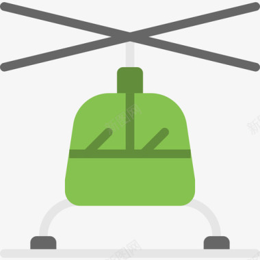 直升机运输6扁平图标图标