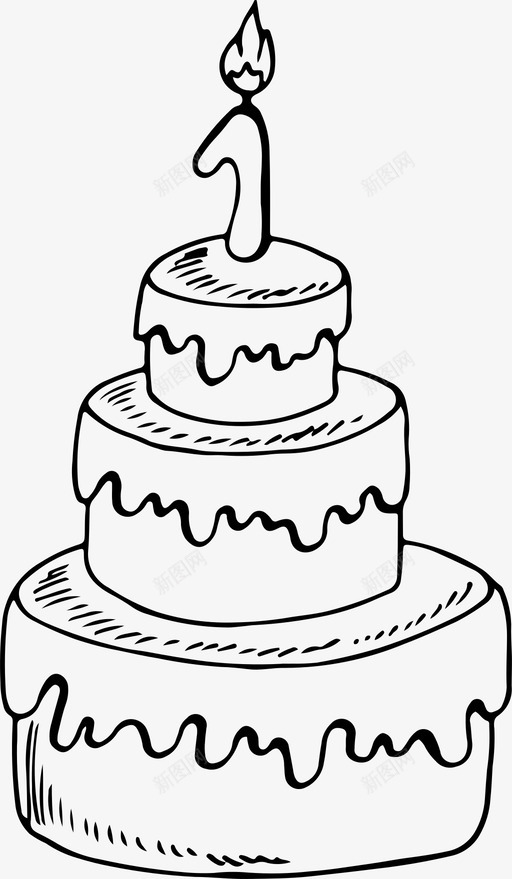 生日孩子生日蛋糕图标svg_新图网 https://ixintu.com 孩子 生日 生日蛋糕