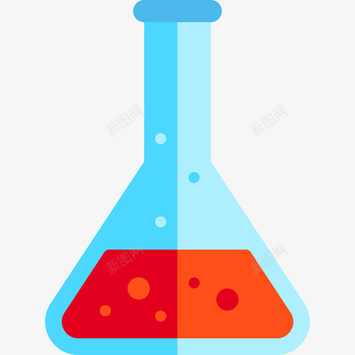 烧瓶教育元素3扁平图标svg_新图网 https://ixintu.com 扁平 教育元素3 烧瓶