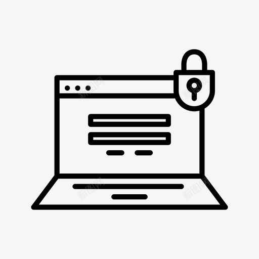 登录帐户锁密码图标svg_新图网 https://ixintu.com 业务图标 安全 密码 登录帐户 锁
