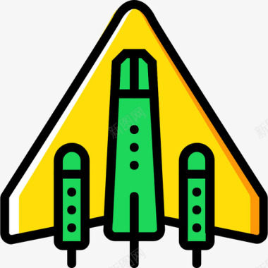 太空船太空13黄色图标图标