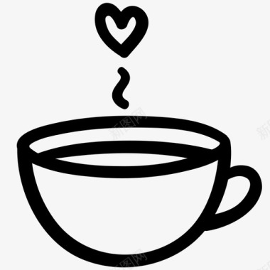 咖啡爱好者心情人图标图标