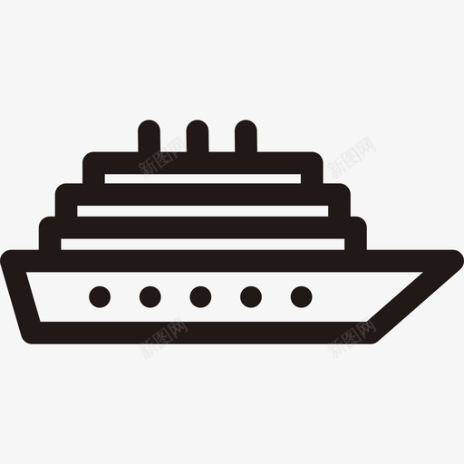 船舶运输最小运输量图标svg_新图网 https://ixintu.com 最小运输量 船舶 运输