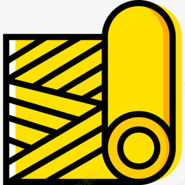 织物缝纫4黄色图标图标