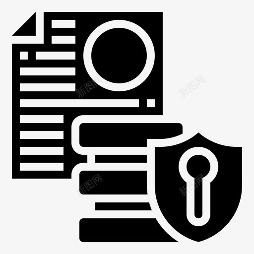数据保护数据库安全图标svg_新图网 https://ixintu.com 安全 屏蔽 数据保护 数据库 网络托管字形