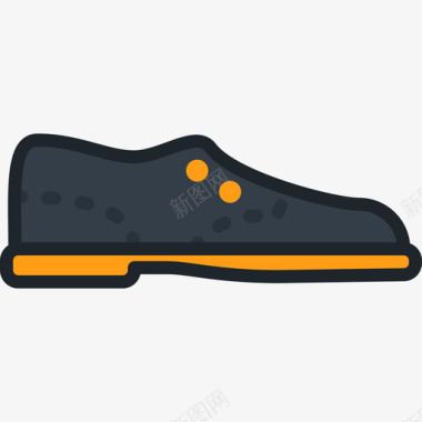 鞋电子商务13线性颜色图标图标