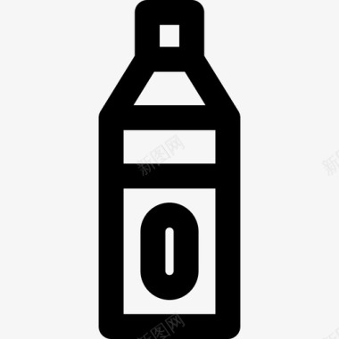 水瓶食品2线性图标图标