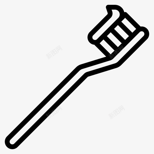 牙刷干净卫生图标svg_新图网 https://ixintu.com 卫生 干净 清洁 牙刷