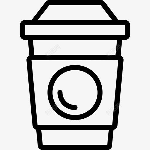 咖啡杯咖啡店7直线型图标svg_新图网 https://ixintu.com 咖啡店7 咖啡杯 直线型