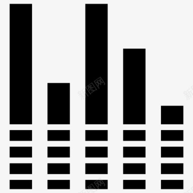 音量条均衡器音乐条图标图标
