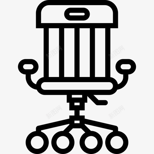 办公椅家用直线型图标svg_新图网 https://ixintu.com 办公椅 家用 直线型
