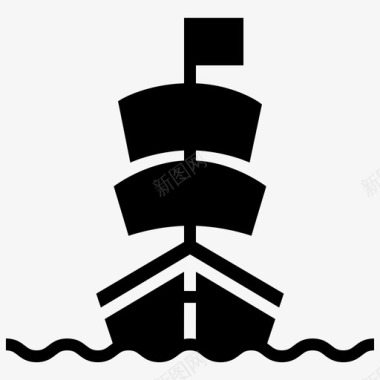 巡航海军海盗图标图标