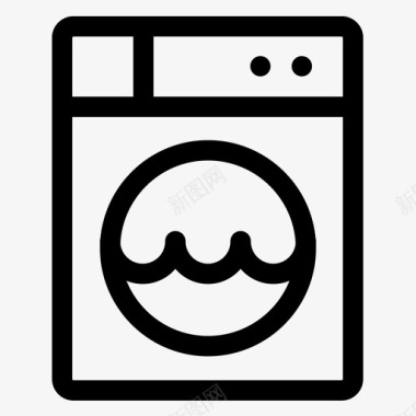 洗衣机清洁剂衣服图标图标
