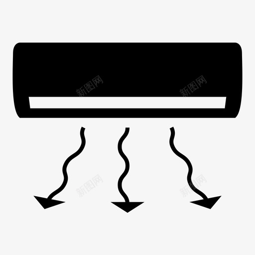 空调冷气气流图标svg_新图网 https://ixintu.com 冷气 气流 空调