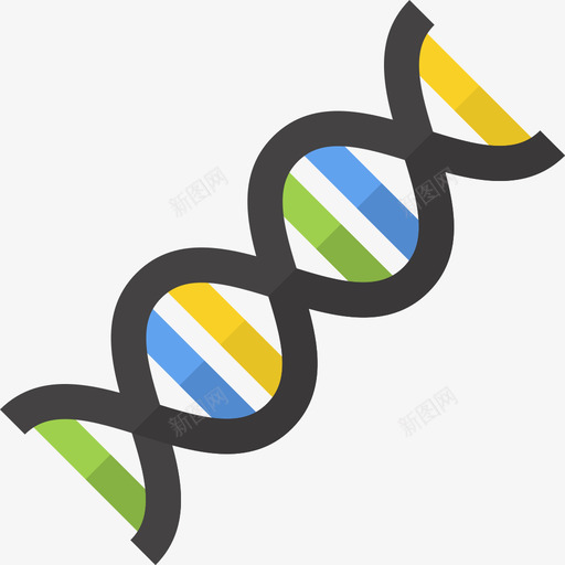 Dna实验室元素扁平图标svg_新图网 https://ixintu.com Dna 实验室元素 扁平