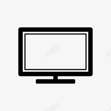 平板电视台式机显示器图标图标